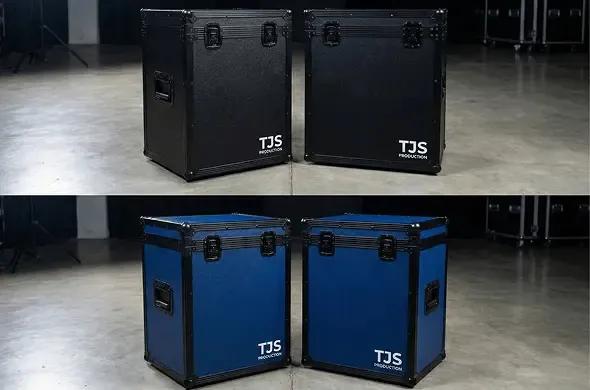 Beberapa unit flightcase custom dengan ukuran seragam untuk pengadaan