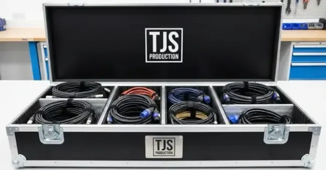 Rack case custom dengan penataan kabel untuk perangkat jaringan